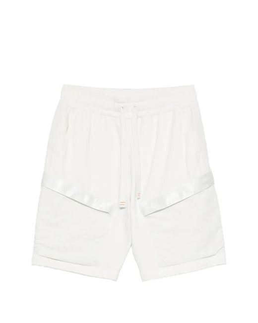 Parajumpers White Multiple-Pocket Shorts for men