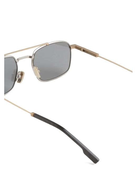 Zegna Gray Lunettes De Soleil Marfa À Monture Rectangulaire for men