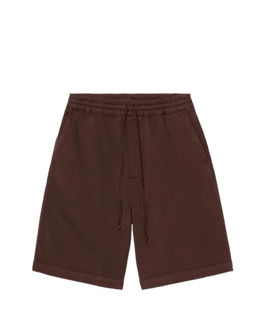 Carhartt Brown Floyde Drawstring Shorts for men