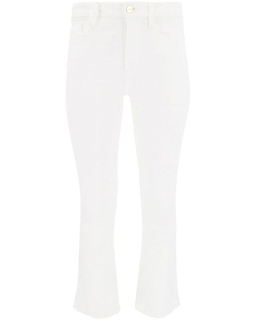 FRAME White Le Crop Cropped-Jeans