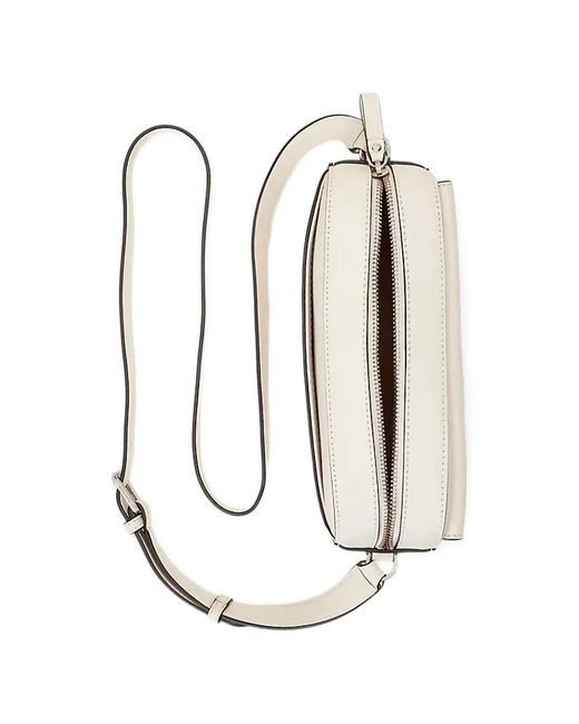 Ralph Lauren White Medium Marcy Cross Body Bag