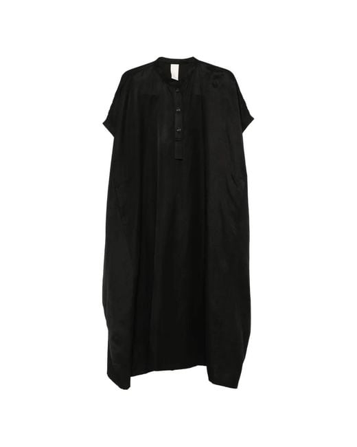 SOH Black Short-Sleeve Midi Dress