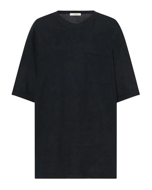 The Row Black Cotton T-Shirt