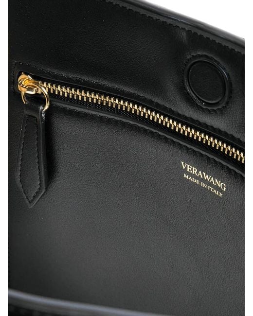 Vera Wang Black Medium Leather Tote Bag