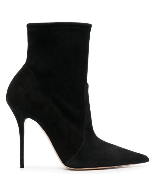 Casadei Black Scarlet 105mm Leather Boots