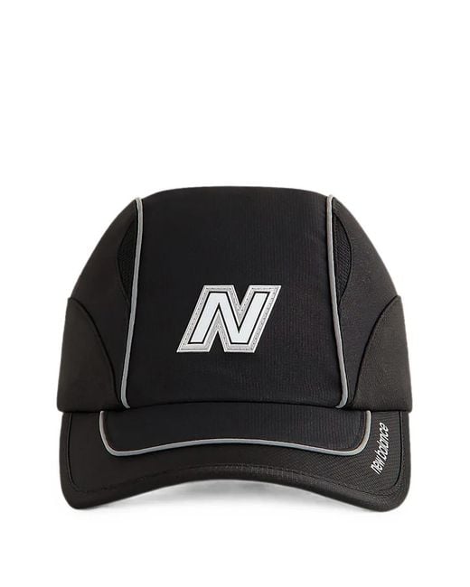 Kith Black X New Balance Mixed Tech Griffey Runner Cap for men