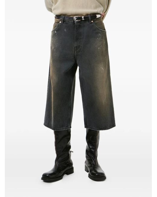 Our Legacy Gray Capri Cut Shorts for men