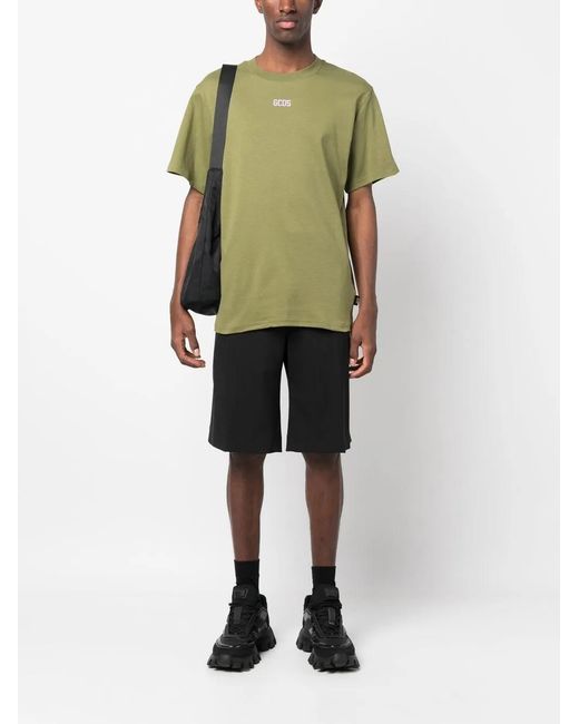 Gcds Green Logo T-shirt for men