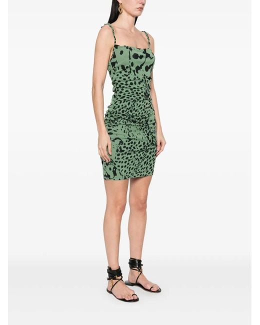 Nanushka Green Adie Mini Dress