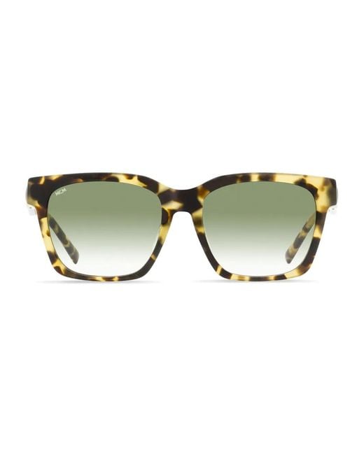 MCM Green 713 Sa Rectangular Sunglasses