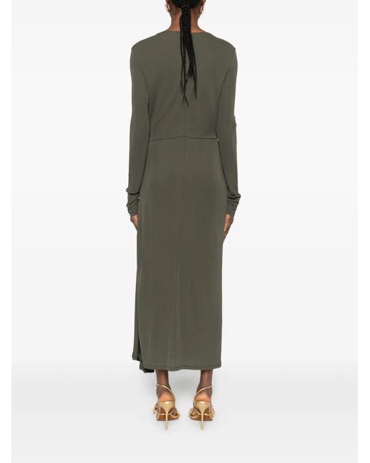 Erdem Women's Green Long-Sleeve Midi Dress