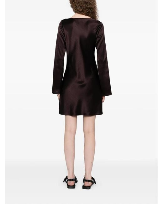 Reformation Black Pike Dress