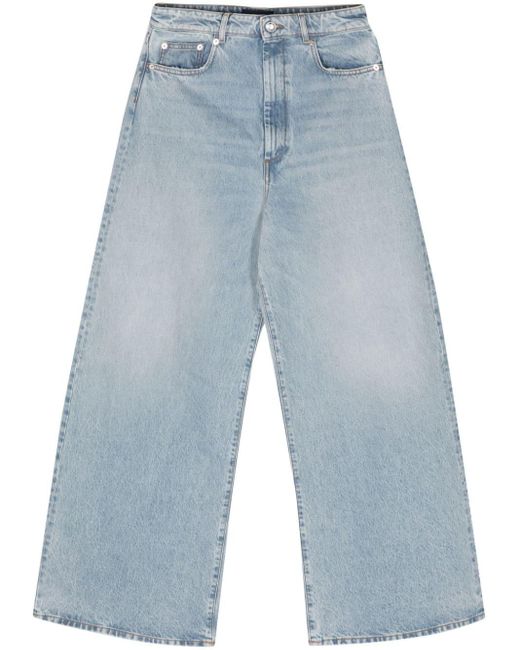 Jeans a gamba ampia di Sportmax in Blue