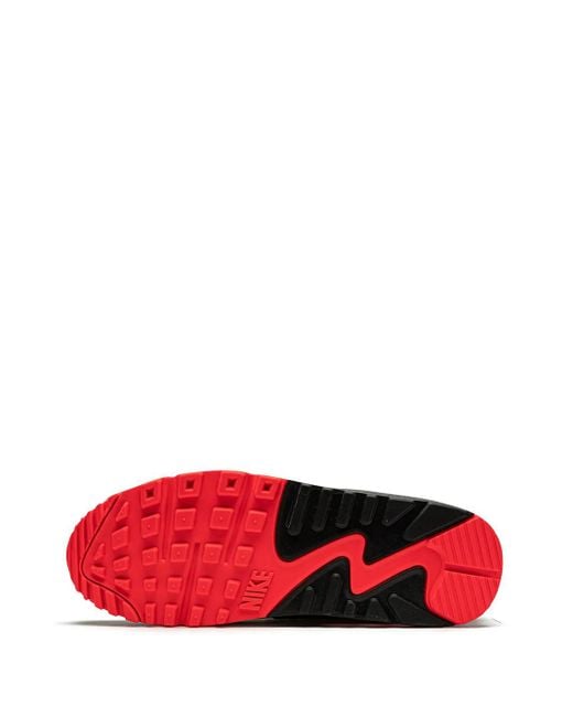 Nike Red Air Max 90 Retro 'reverse Duck Camo' Shoes