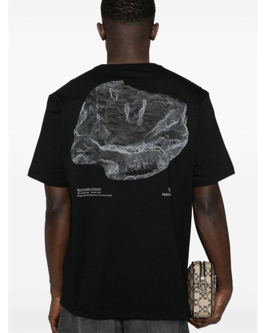 Parajumpers Black Boe Cotton T-shirt for men