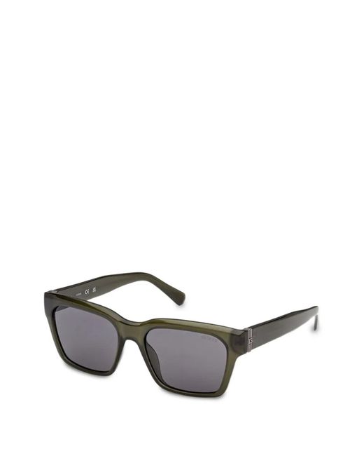Guess Gray Square-Frame Sunglasses for men