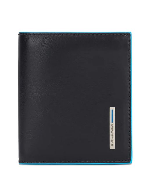 Piquadro Portemonnee Met Leren Afwerking in het Black voor heren