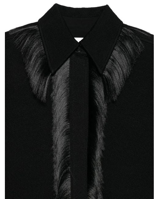 Jil Sander Black Fringed Jacket