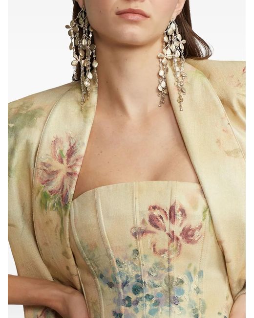 Ralph Lauren Natural Haut À Bretelles Et Fleurs