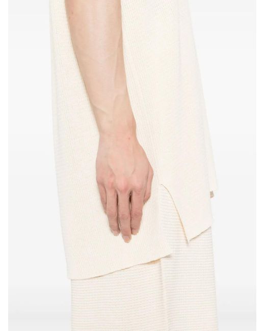 Homme Plissé Issey Miyake Natural Tight Twist Cotton Vest for men
