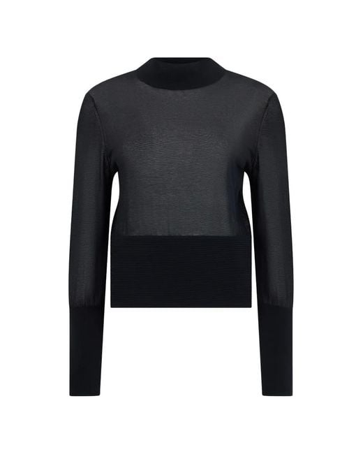 FRAME Blue The Sleek Knitted Cotton Sweater