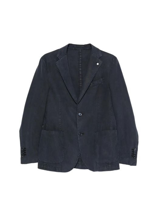 Luigi Bianchi Blue Jackets for men