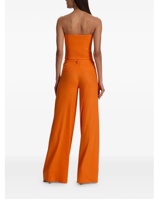 Alice + Olivia Orange Tailored Trousers