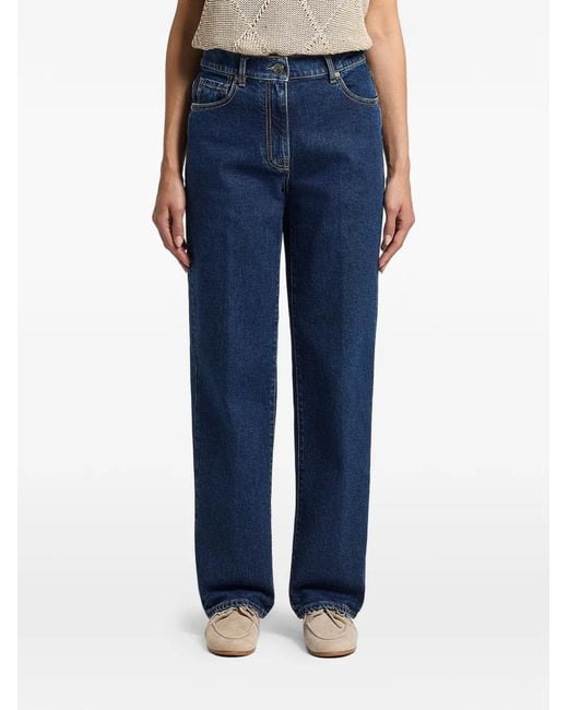 Peserico Blue Five-Pocket Jeans