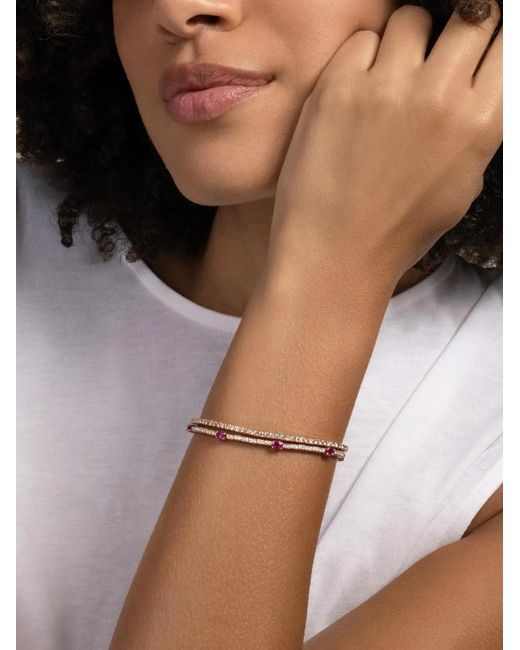 ’ROBERTO DEMEGLIO Brown Diamond Stretch Bracelet