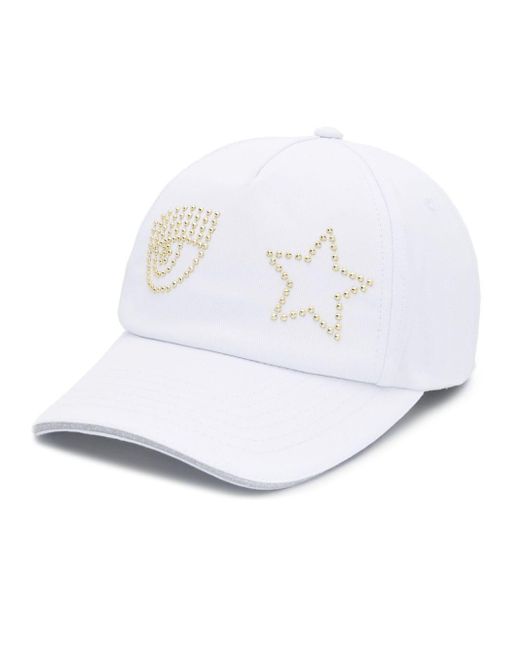 Cappello da baseball Eye Star di Chiara Ferragni in White