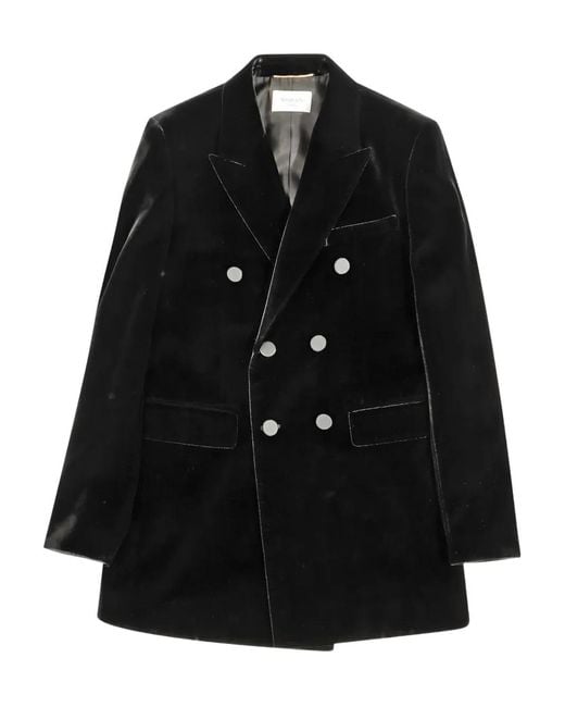 Saint Laurent Black Double-Breasted Blazer