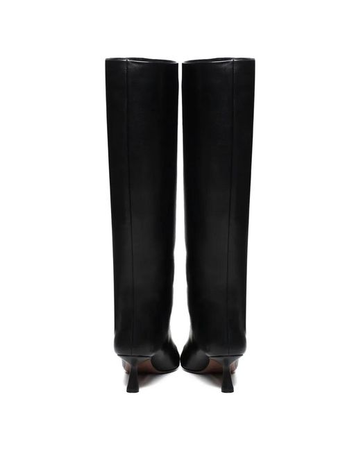 Giuliano Galiano Black Pointed-Toe Boots