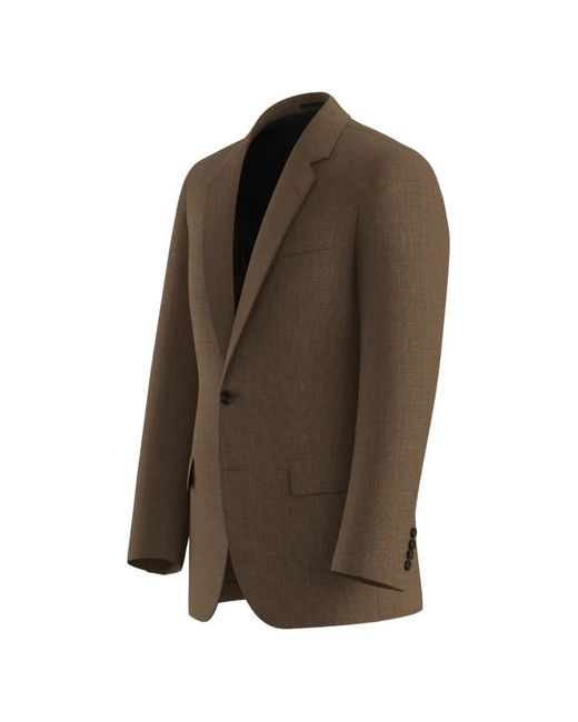 Boss Brown By Beckham Wool-Blend Slim-Fit Suit Jacket for men