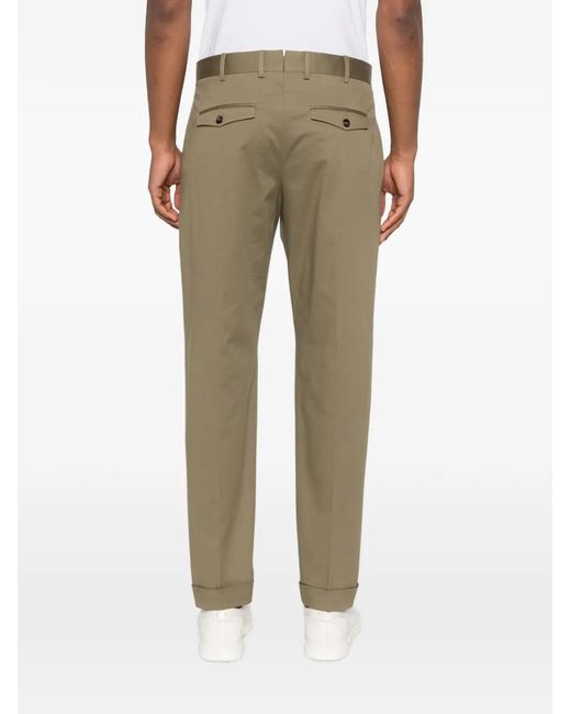 PT Torino Natural Pleated Trousers for men