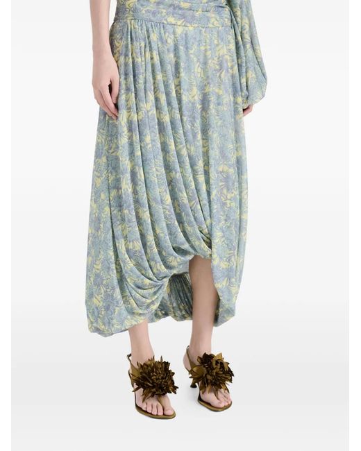 Proenza Schouler Metallic Tee Floral-Appliqué Sandals