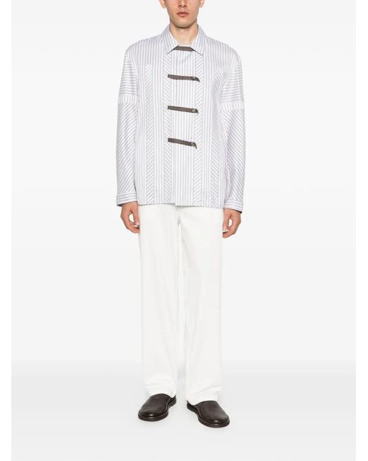 Samsøe & Samsøe White Buttoned Trousers for men