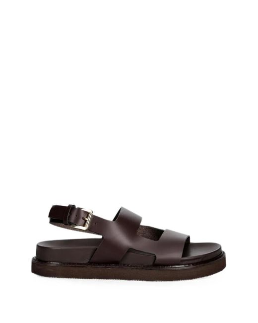 JONAK PARIS White Lagune Buckle-Fastening Leather Sandals