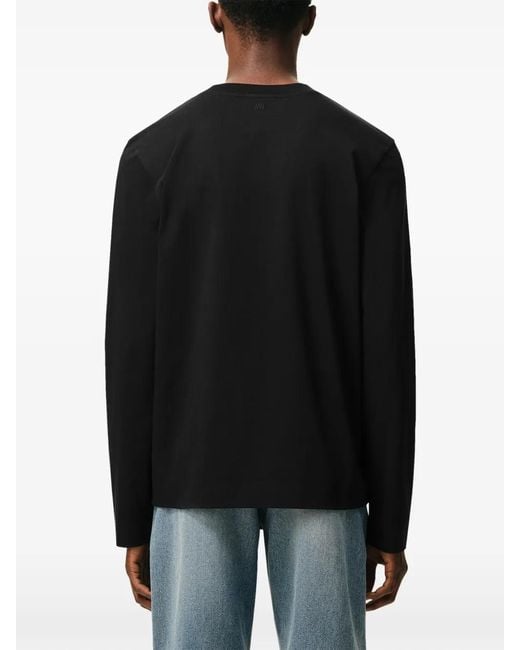 AMI Black 01 Low Leat for men