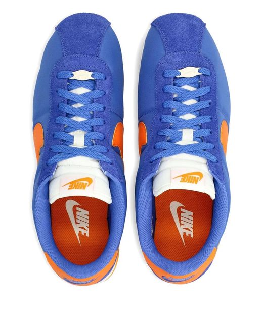 nike cortez orange and blue