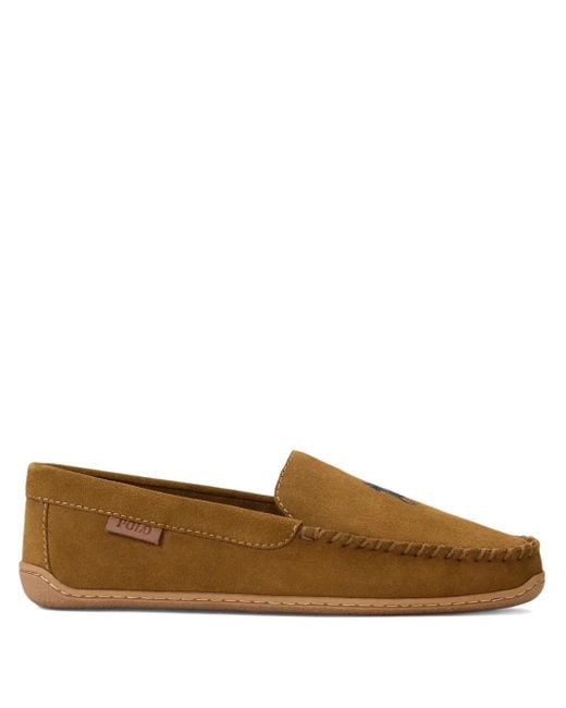 Polo Ralph Lauren Brown Suede Loafers for men