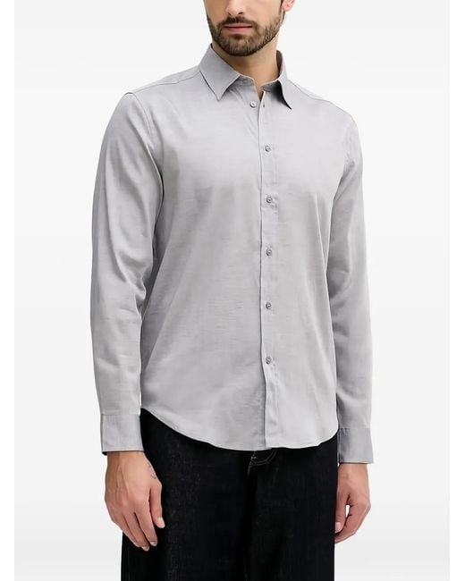 Sisley Gray Buttoned Shirt for men