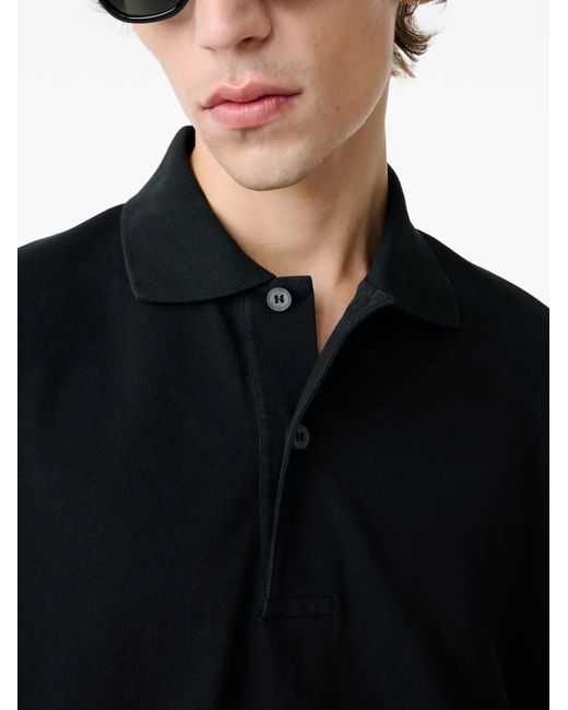 Studio Nicholson Black Ozero Polo Shirt for men