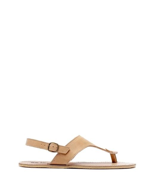 Be Lenka Natural Buckle-Fastening Thong Sandals