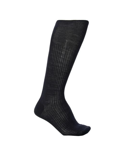 DSquared² Black Ribbed Socks for men