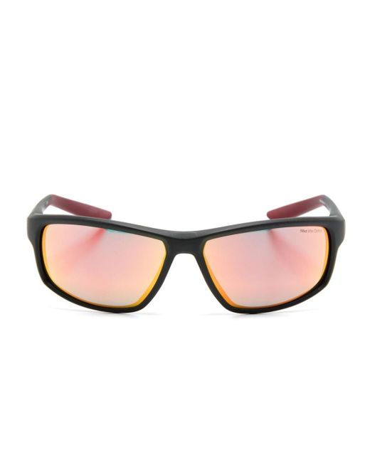Nike Pink Rabid Rectangle-frame Sunglasses