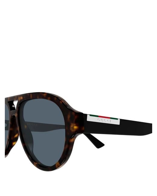 Gucci Black Pilot Sunglasses for men