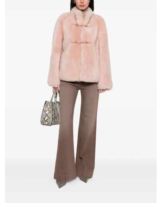 Ermanno Scervino Pink Toggle-Fastening Jacket