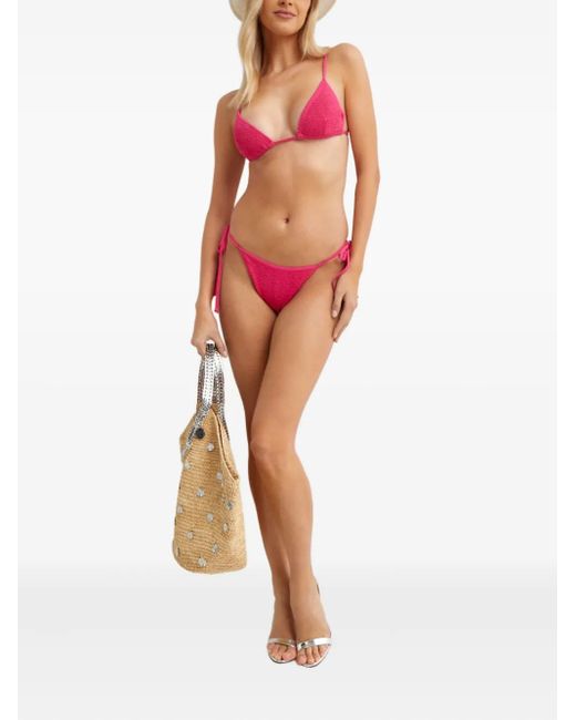 Bondeye Pink Anisha Textured Tie Bikini Bottom