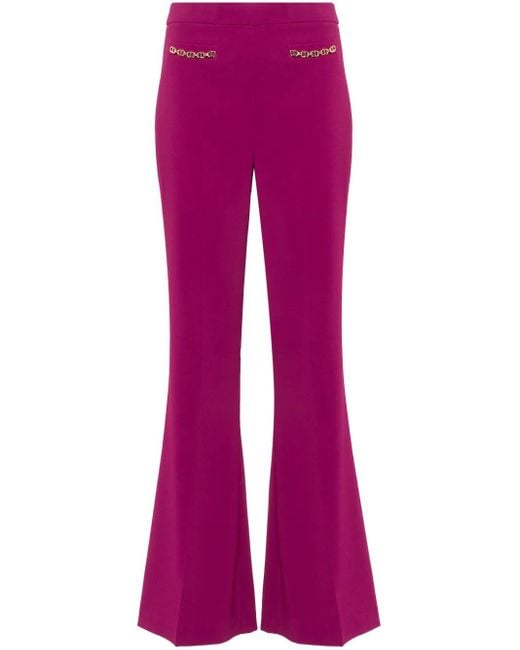 Twinset Purple Oval T-Chain Trousers