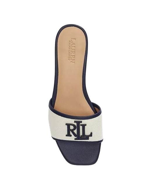 Ralph Lauren Natural Everley Initial Sandals